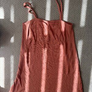 Pointelle Sleep Dress in Dusty Rose, Large